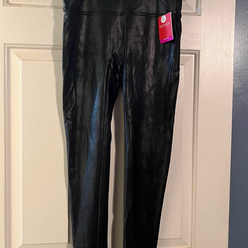Spanx faux leather pants from stitch fix size lp